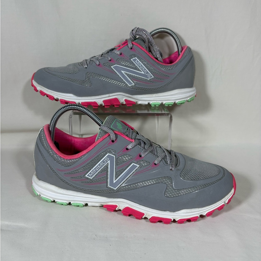 New Balance NBGW 1006 Minimus Gray/Pink Spikeless Women’s Golf Shoes Size 9.5 D